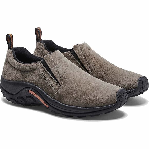 Merrell Mens 10.5M Gunsmoke Suede Jungle Moc Leather Slip On Shoes Casual LH2-34 - Picture 1 of 9